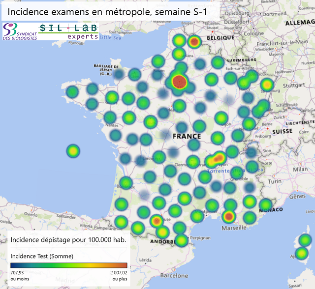 covid incidence test dept S39