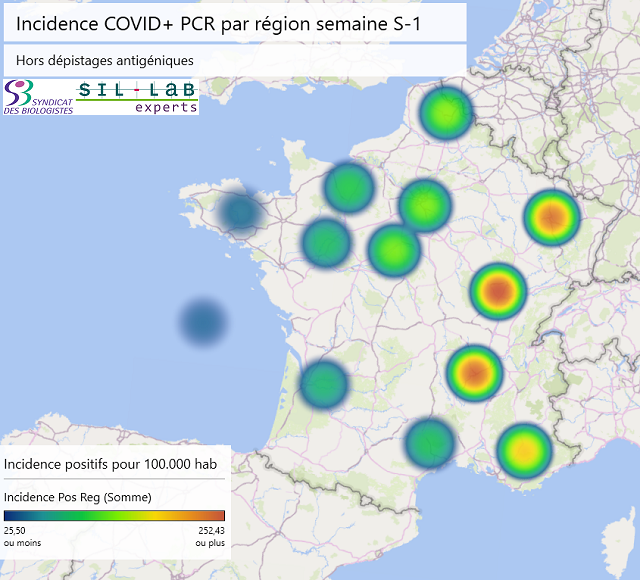 incidence positifs region s51